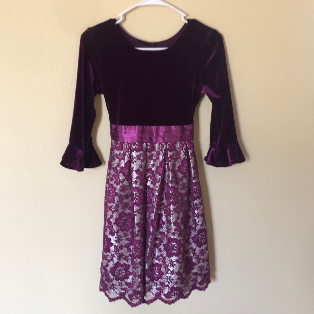 Beautiful Jona Michelle Purple Holiday Dress